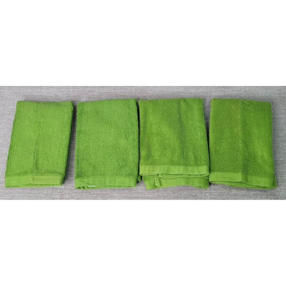 Crate & Barrel 8pc Kitchen Set Lime Green Oven Mitts Pot Holders Dish Towels
